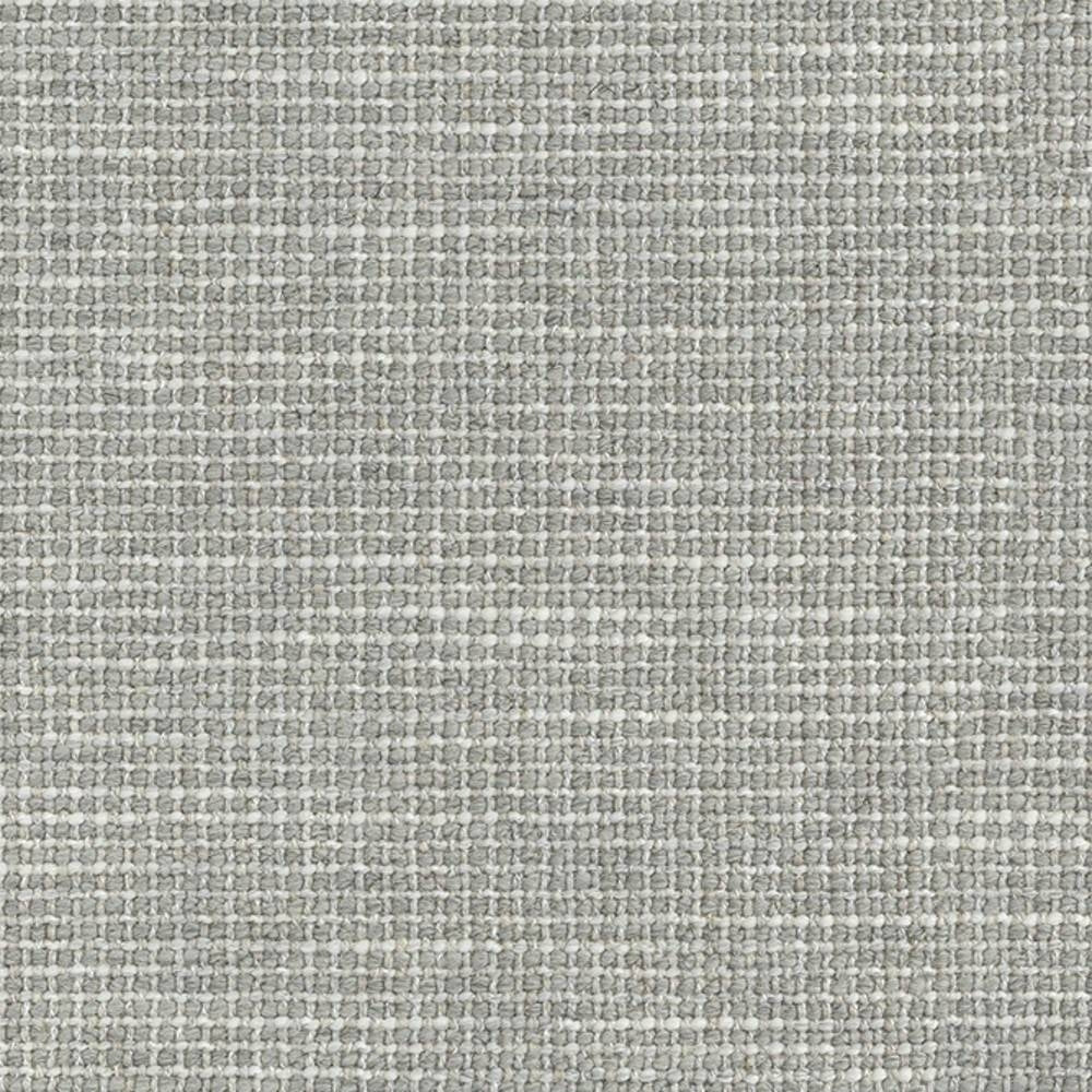 Close-up of light cream boucle upholstery fabric in a 10% wool, 5% linen, 40% acrylic and 45% polyester blend, showing a tight, neutral textured weave suitable for modern sofas.