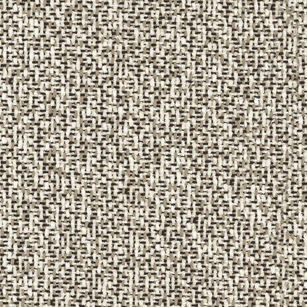 Close-up of beige and cream woven upholstery fabric showing a tight textured weave; 35% viscose, 65% polyester, suitable for indoor sofas.