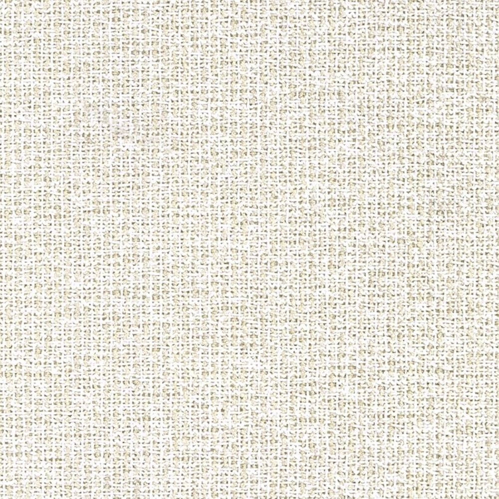 Close-up of beige-cream woven upholstery fabric swatch showing a subtle linen-like crosshatch texture; soft neutral tone ideal for contemporary sofas, 73% rayon and 27% triacetate.