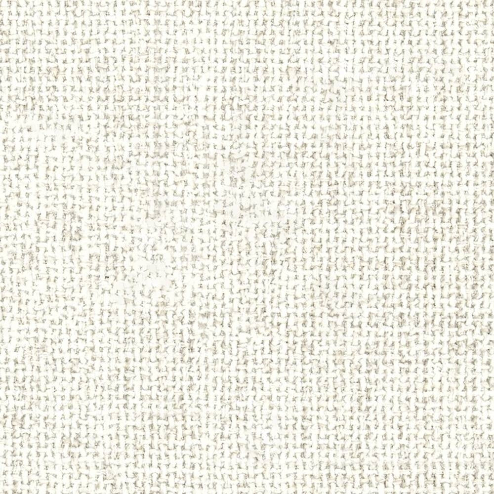 Close-up of a cream woven upholstery fabric showing a textured basket weave; 54% rayon, 7% acrylic and 39% triacetate blend for modern sofas and office seating.