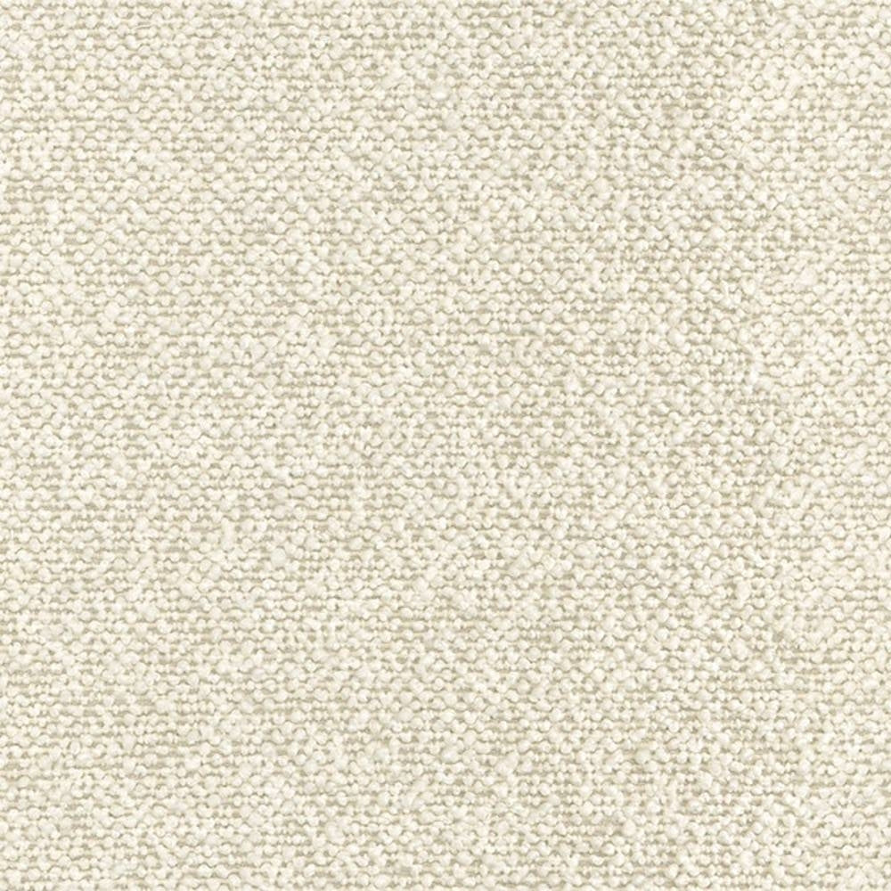 Close-up of cream wool-acrylic-polyester blend upholstery fabric showing a soft, nubby bouclé texture suitable for contemporary and modern sofas.