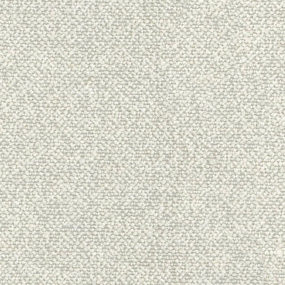 Close-up of cream boucle upholstery fabric with a dense looped texture; 14% wool, 22% acrylic and 64% polyester blend ideal for contemporary sofa upholstery.