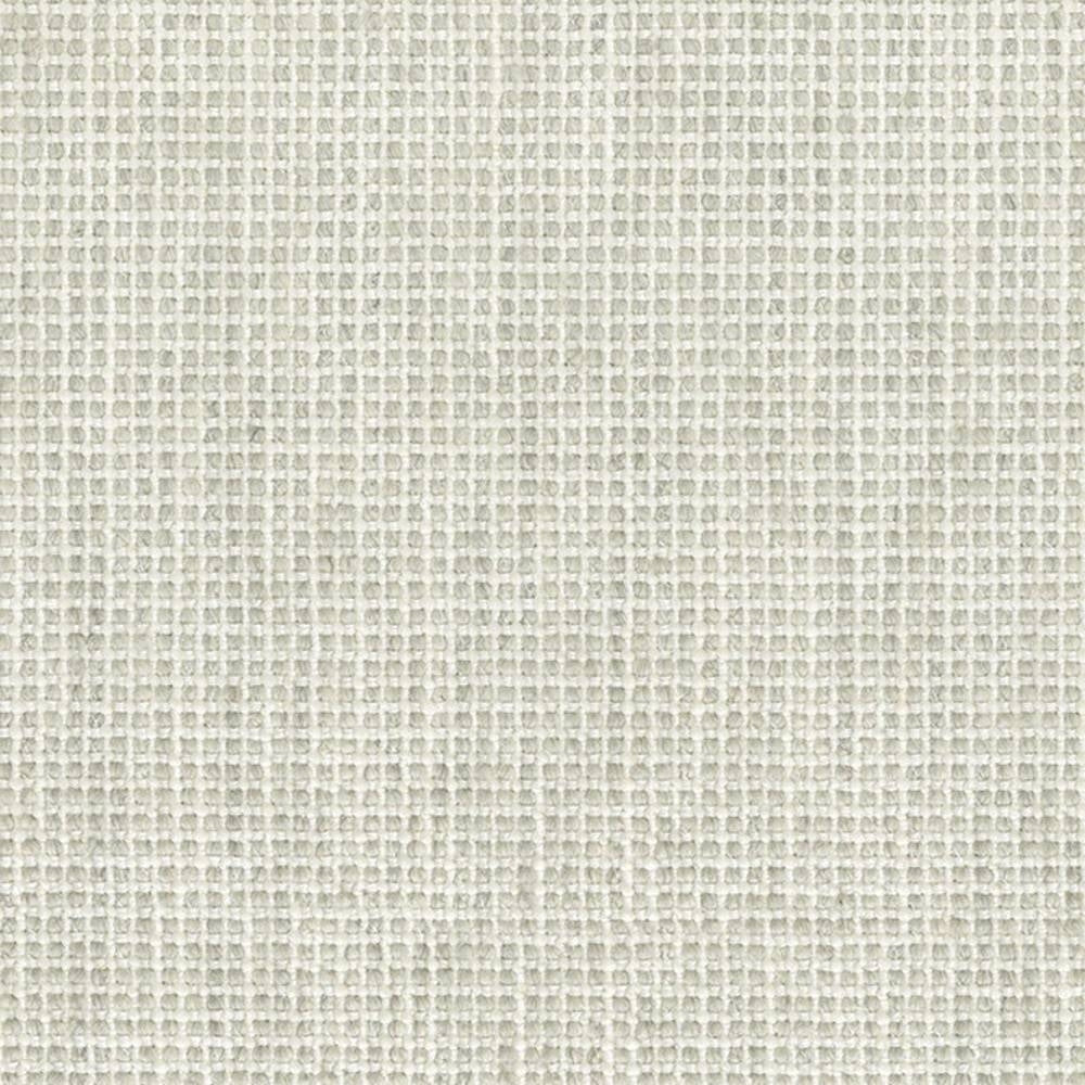 Close-up of neutral off-white woven upholstery fabric showing a small grid/basketweave texture; blend of 14% wool, 14% linen, 20% viscose, 26% acrylic and 26% polyester for contemporary sofas.