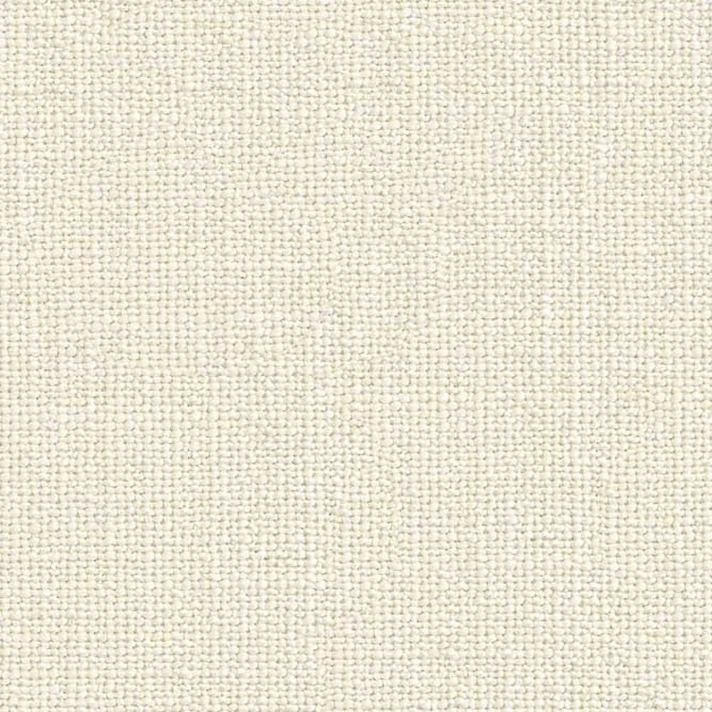 Close-up of cream woven upholstery fabric for sofas, showing a tight textured weave in a neutral shade; 15% wool, 70% acrylic, 15% polyester blend.